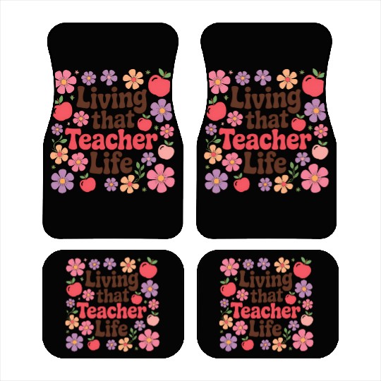 Teacher Floral Living That Teacher Life Car Mats