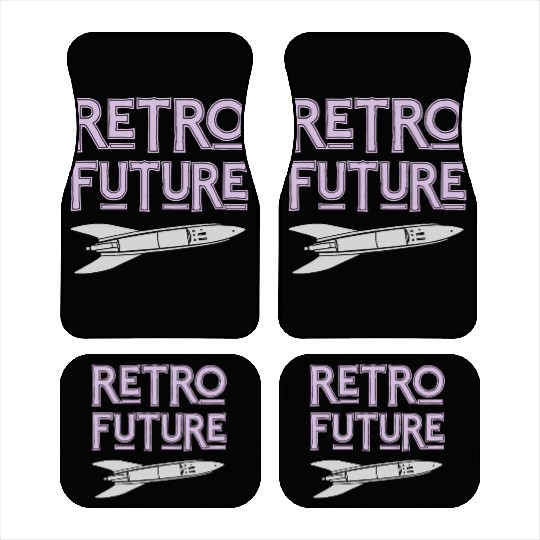Retro Future Rocket Nostalgia Car Mats
