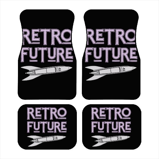 Retro Future Rocket Nostalgia Car Mats