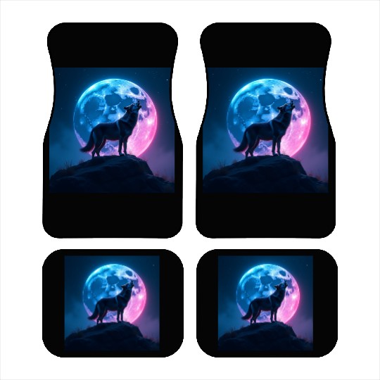 Howl of the Neon Moon Car Mats