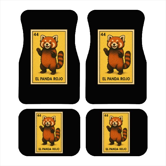 EL PANDA ROJO - THE RED PANDA - LA LOTERÍA Car Mats