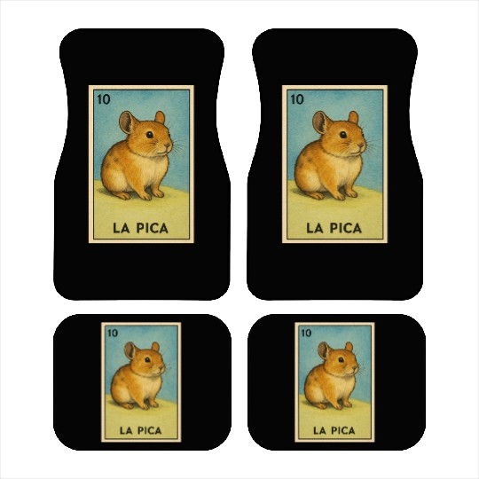 LA PICA - THE ROCK RABBIT - LA LOTERÍA Car Mats