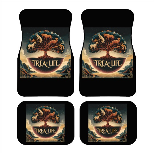 Sacred Tree of Life Car Mats