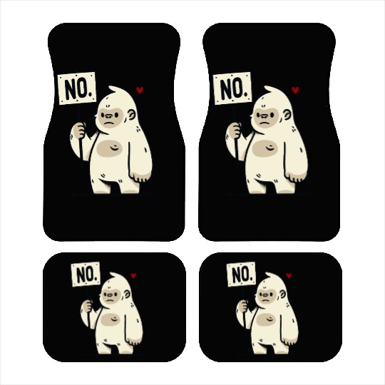 Gorilla Says No – Cute Protest Car Mats