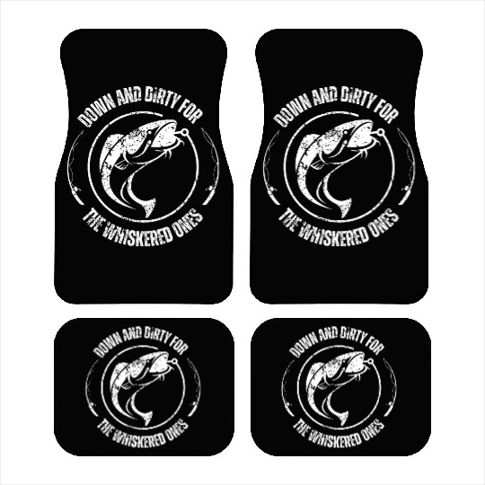 Down and Dirty for the Whiskered One Catfish Car Mats