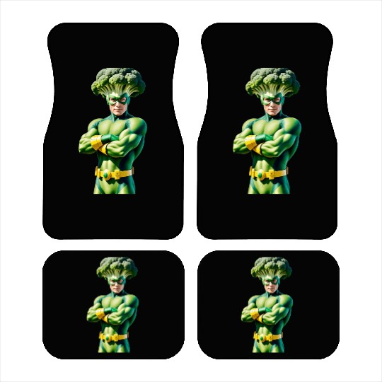 Broccoli Superhero Car Mats