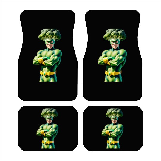 Broccoli Superhero Car Mats
