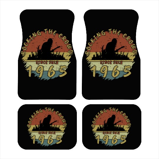 60th Birthday Rocking The Crowd GIT 07/1965 Car Mats