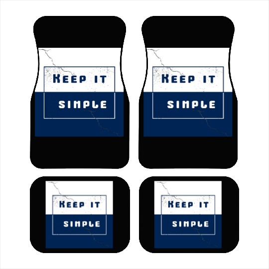 "Keep It Simple" Car Mats