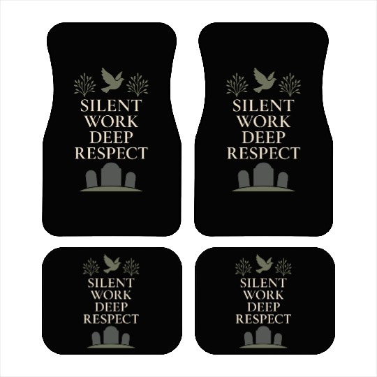 Cemetery Worker Groundskeeper Graveyard Memorial Car Mats