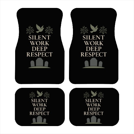 Cemetery Worker Groundskeeper Graveyard Memorial Car Mats