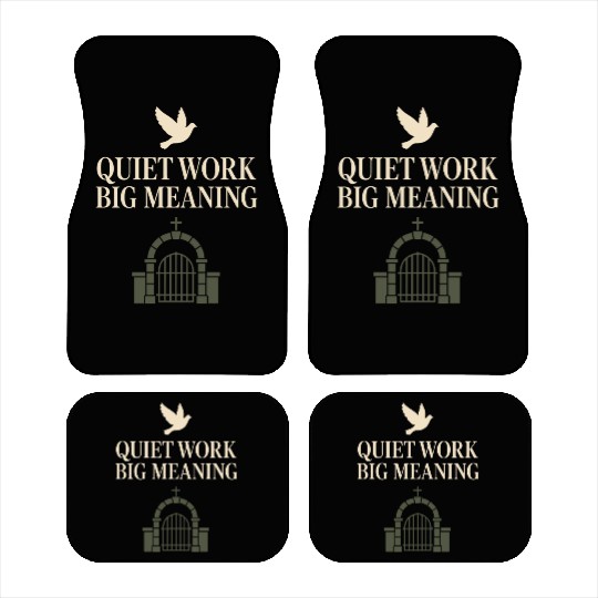 Cemetery Worker Groundskeeper Graveyard Memorial Car Mats