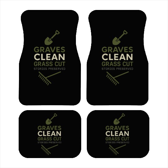 Cemetery Worker Groundskeeper Graveyard Memorial Car Mats