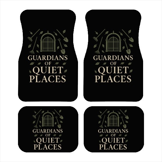 Cemetery Worker Groundskeeper Graveyard Memorial Car Mats