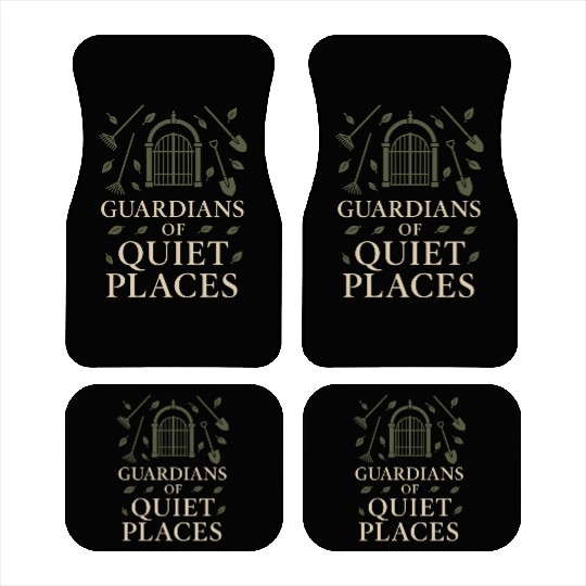 Cemetery Worker Groundskeeper Graveyard Memorial Car Mats
