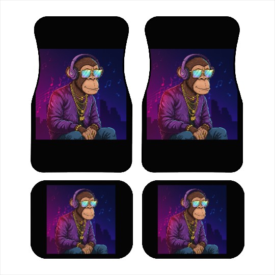 Chill Vibes Gorilla Art Car Mats