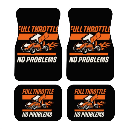 Sprint Car Racing Dirt Track Speed Oval Race Car Mats