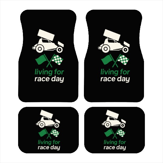 Sprint Car Racing Dirt Track Speed Oval Race Car Mats