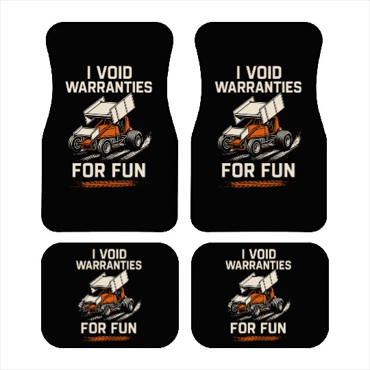 Sprint Car Racing Dirt Track Speed Oval Race Car Mats