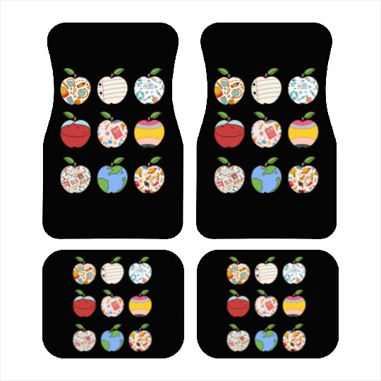Back to School Apple Car Mats