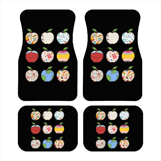 Back to School Apple Car Mats