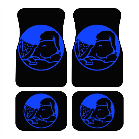 Turtle sleeps tired bed sleepyhead dreaming happy Car Mats