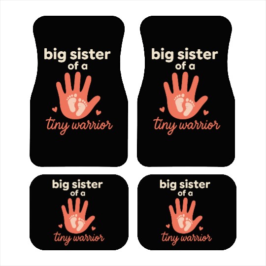 NICU Sibling Preemie Big Brother Big Sister Car Mats