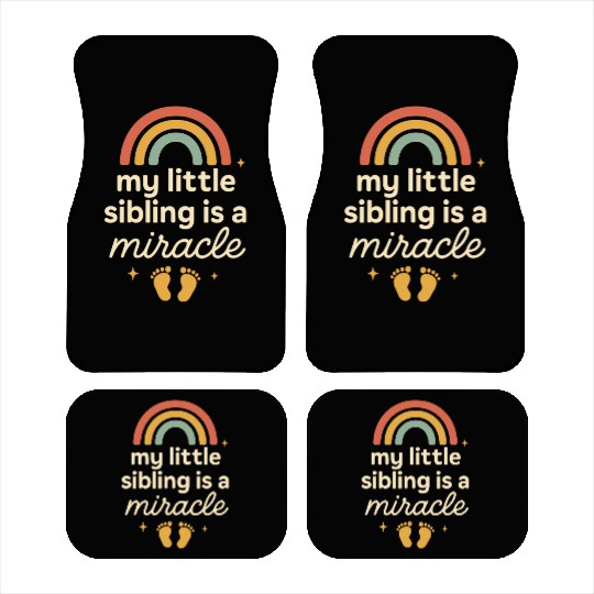 NICU Sibling Preemie Big Brother Big Sister Car Mats
