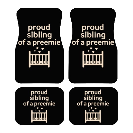 NICU Sibling Preemie Big Brother Big Sister Car Mats