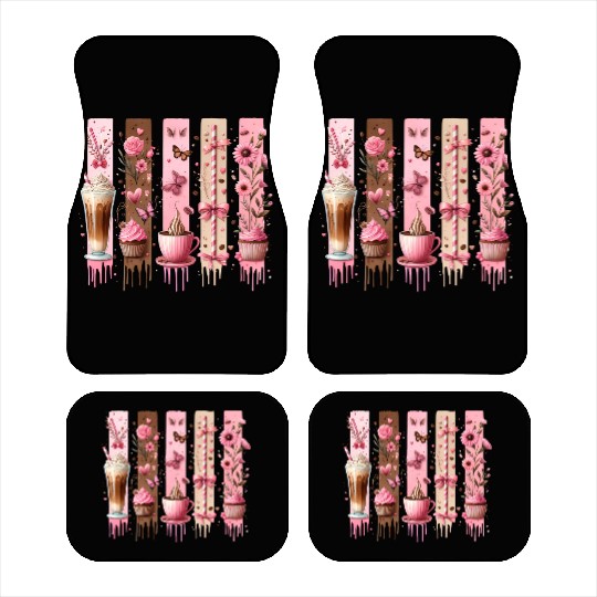 Coquette Coffee Lover Car Mats