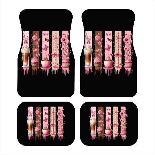 Coquette Coffee Lover Car Mats