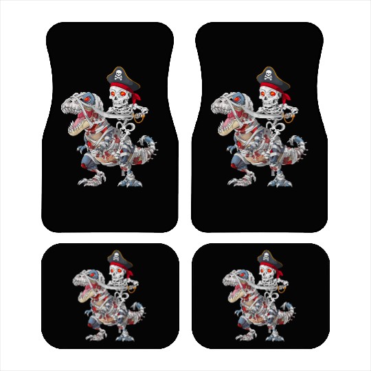 Halloween Mummy T rex Pirate Skeleton Trick Treat Car Mats