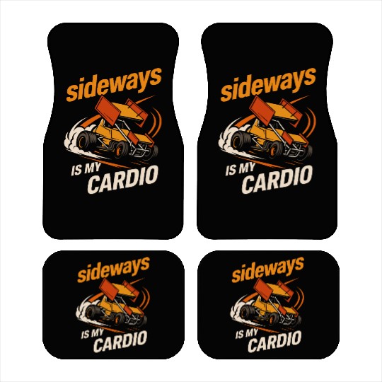 Sprint Car Racing Dirt Track Speed Oval Race Car Mats