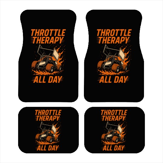 Sprint Car Racing Dirt Track Speed Oval Race Car Mats