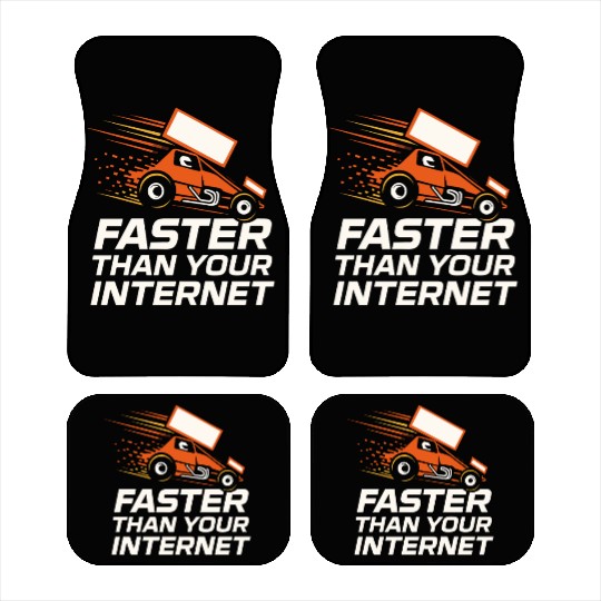 Sprint Car Racing Dirt Track Speed Oval Race Car Mats