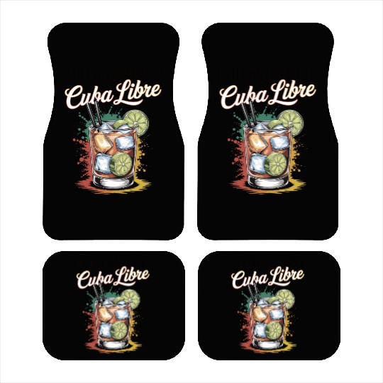 Blutgruppe Cuba Libre Cocktail Bartender Car Mats