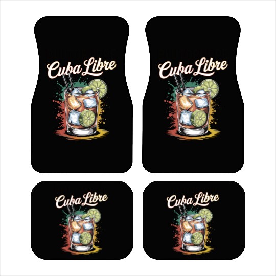 Blutgruppe Cuba Libre Cocktail Bartender Car Mats