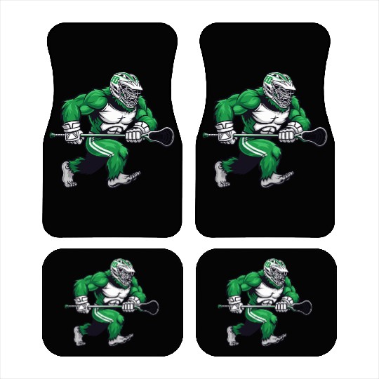 Green Bigfoot Lacrosse Car Mats