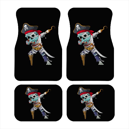 Dabbing Mummy Zombie Pirate Halloween Pirate Car Mats