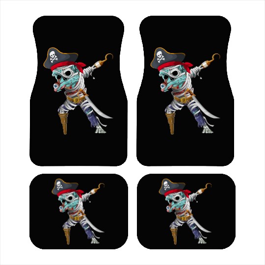 Dabbing Mummy Zombie Pirate Halloween Pirate Car Mats