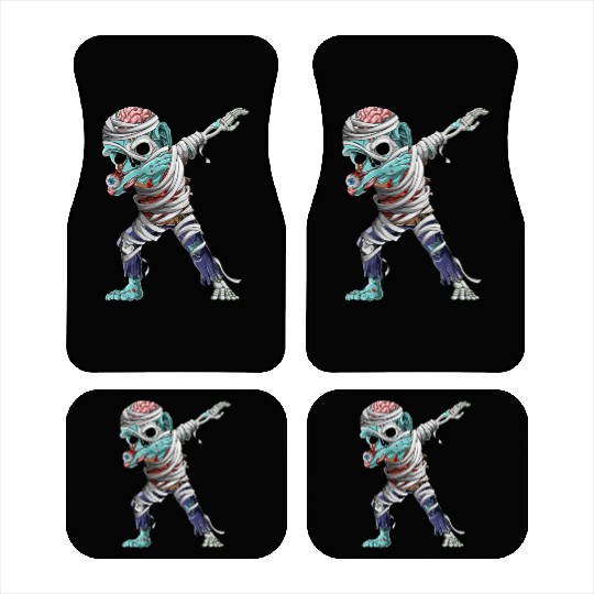 Dabbing Mummy Zombie Halloween Costume Zombie Dab Car Mats