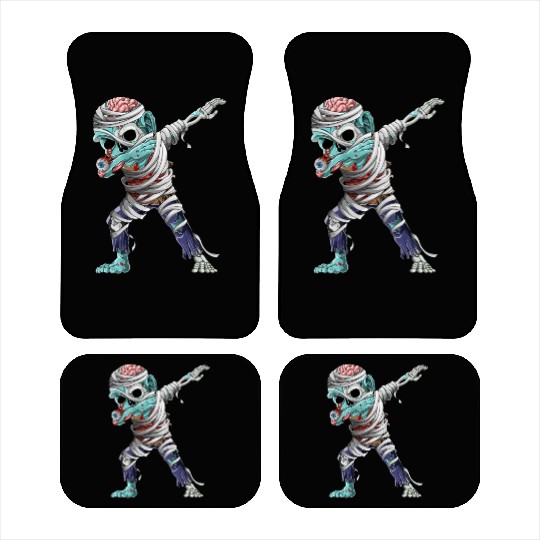 Dabbing Mummy Zombie Halloween Costume Zombie Dab Car Mats
