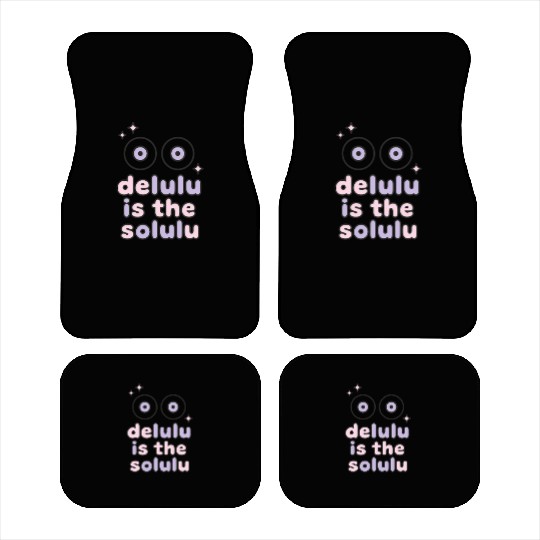 Delulu Eyes – TikTok Core Energy Car Mats