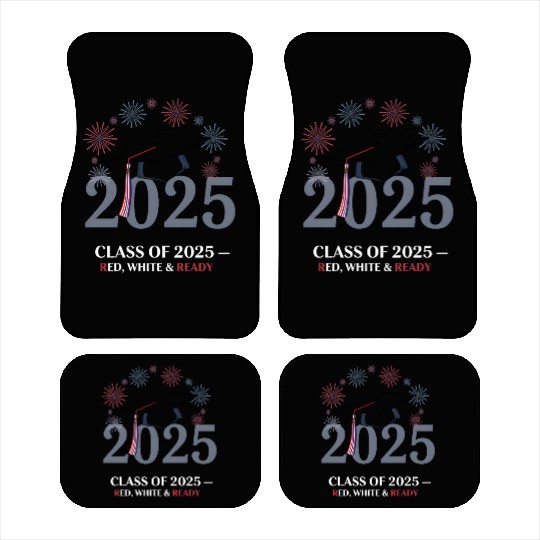 Class of 2025 – Red White & Ready Car Mats