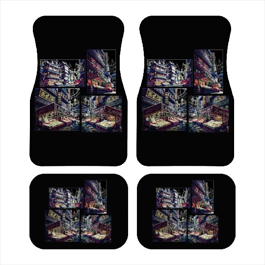 Where Tradition Meets Neons Twilight Car Mats