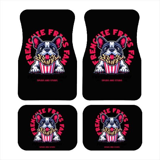 Frenchie Fries Fan Car Mats