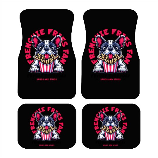 Frenchie Fries Fan Car Mats