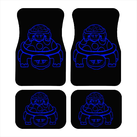 2 Turtle small child dad mom father mother family Car Mats