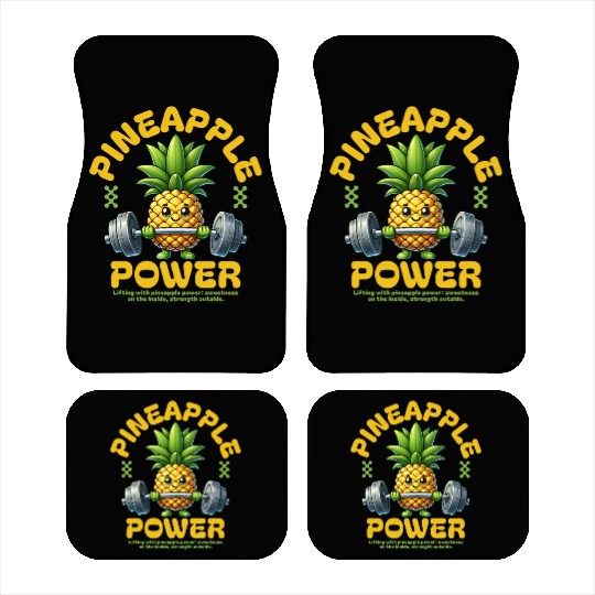 Pineapple Power Car Mats