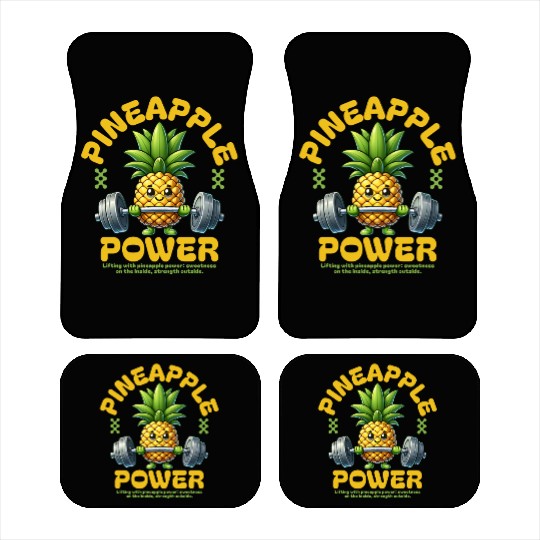 Pineapple Power Car Mats